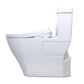 White TOTO Aimes toilet side view on a white background