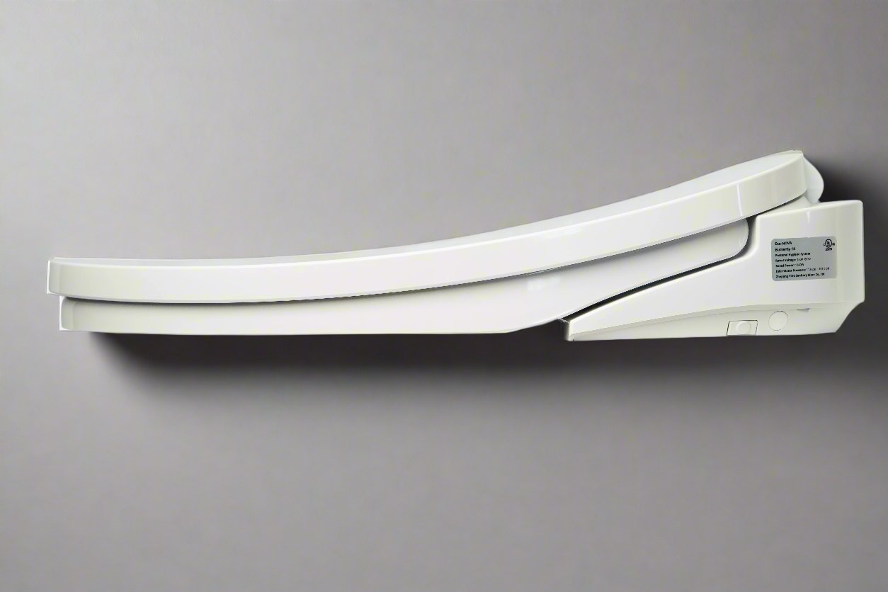 Nova Bidet Eco NOVA Smart Toilet Seat, sleek and modern design, showcasing a side view of the bidet seat.