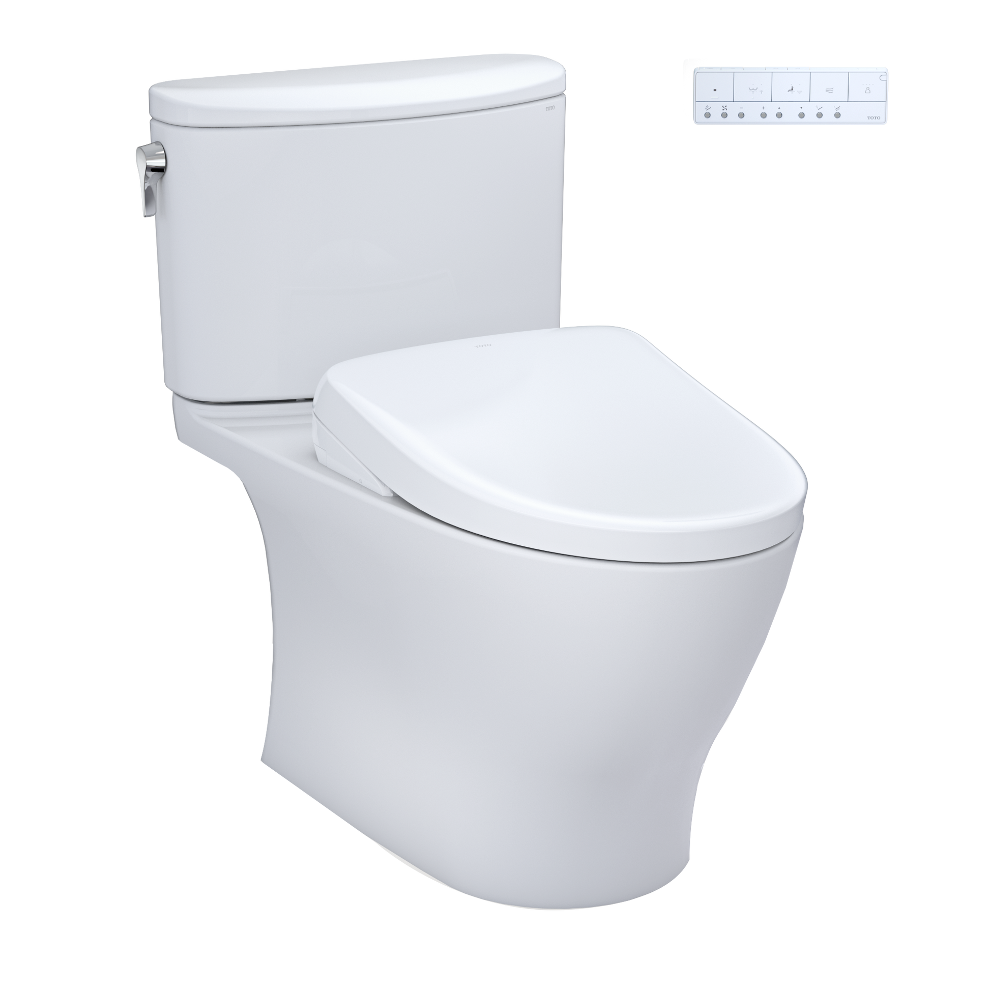 TOTO Nexus Washlet+ toilet with S7A smart bidet on a white background 