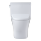 White TOTO Nexus toilet with closed lid on a white background