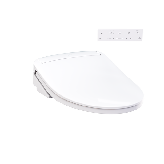 TOTO Washlet KS6 Bidet Seat with remote control, featuring low-profile design and endless warm water.