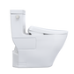 White toilet on a white background
