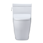 TOTO Aimes Washlet+ toilet with S7A smart bidet on a black background 