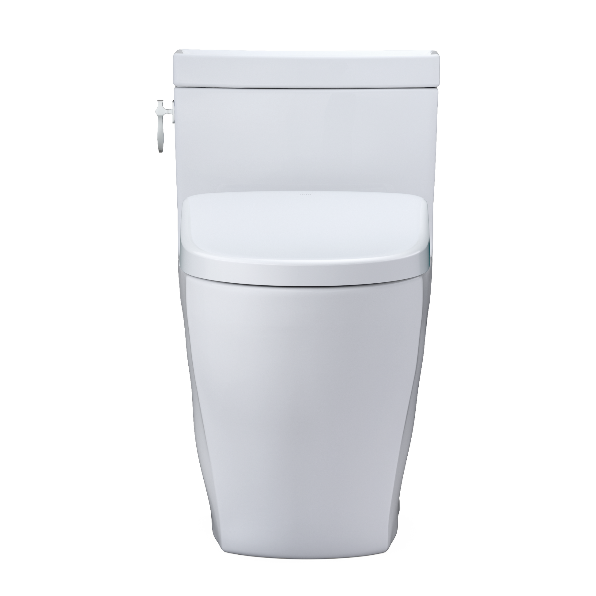 TOTO Aimes Washlet+ toilet with S7A smart bidet on a black background 