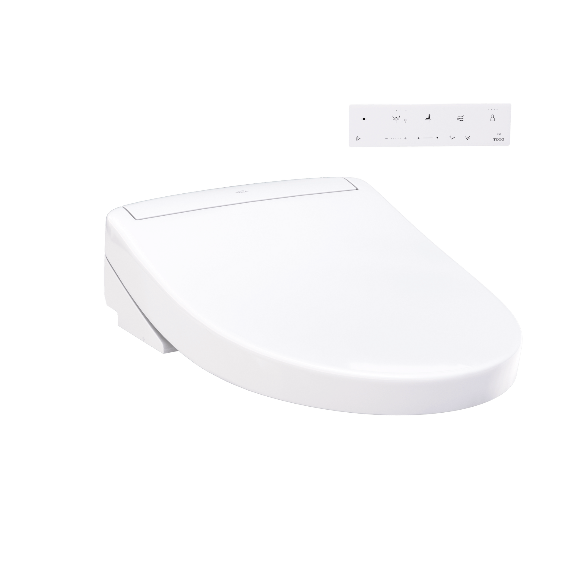 TOTO Washlet S5 Bidet Seat with control panel, designed for luxury and comfort.
