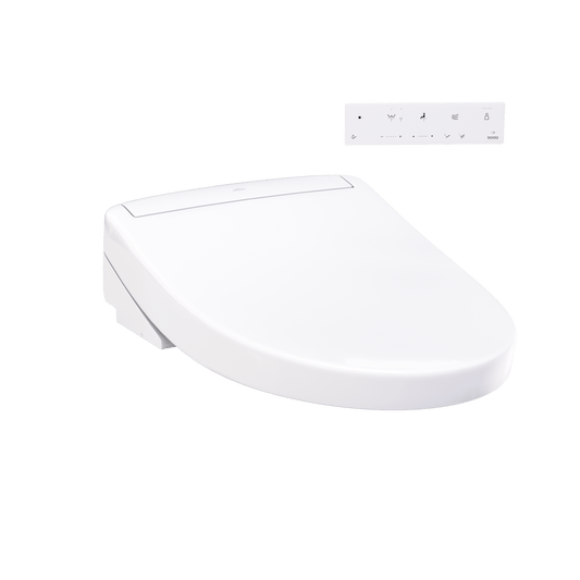 TOTO Washlet S5 Bidet Seat with control panel, designed for luxury and comfort.