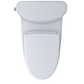 White TOTO Nexus toilet seat looking from above on a white background