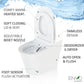 ANZZI ENVO Echo Smart Bidet Toilet (1.28 GPF), Elongated, Touchless Operation (Motion/Foot Sensor, Voice/Wi-Fi), UV Nozzle Sterilization, and Deodorizer