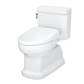 White toilet on a white background