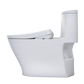 White toilet on a white background