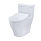 White toilet on a white background
