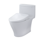 White TOTO Nexus Washlet+ toilet with S7A smart bidet on a white background