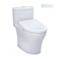 TOTO Aquia IV Washlet+ S7 bidet toilet with sleek design and integrated controls.
