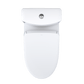 Top view of TOTO Aquia IV Washlet+ S7 bidet toilet with a sleek design and auto flush feature.