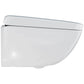 White toilet on a white background
