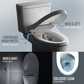 Features of the TOTO Nexus 1G Washlet+ S7A bidet toilet, including auto seat lift, warm water, night light, and Ewater+ technology.