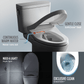 Features of TOTO Aquia IV Washlet+ S7 bidet toilet, including warm water, night light, and SoftClose seat.