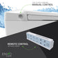 ANZZI ENVO Echo Smart Bidet Toilet (1.28 GPF), Elongated, Touchless Operation (Motion/Foot Sensor, Voice/Wi-Fi), UV Nozzle Sterilization, and Deodorizer