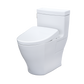 White toilet on a white background