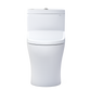 White toilet on a white background