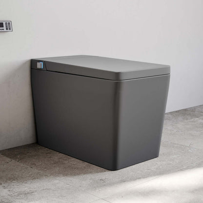 Swiss Madison Concorde Smart Bidet Toilet with Auto Flush, heated seat, and square bowl in modern bathroom.