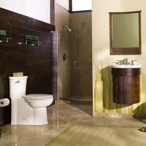 Tropic One-Piece Toilet by American Standard, Chair Height (ADA), Elongated, High Efficiency Flush, EverClean Surface 2786128.020