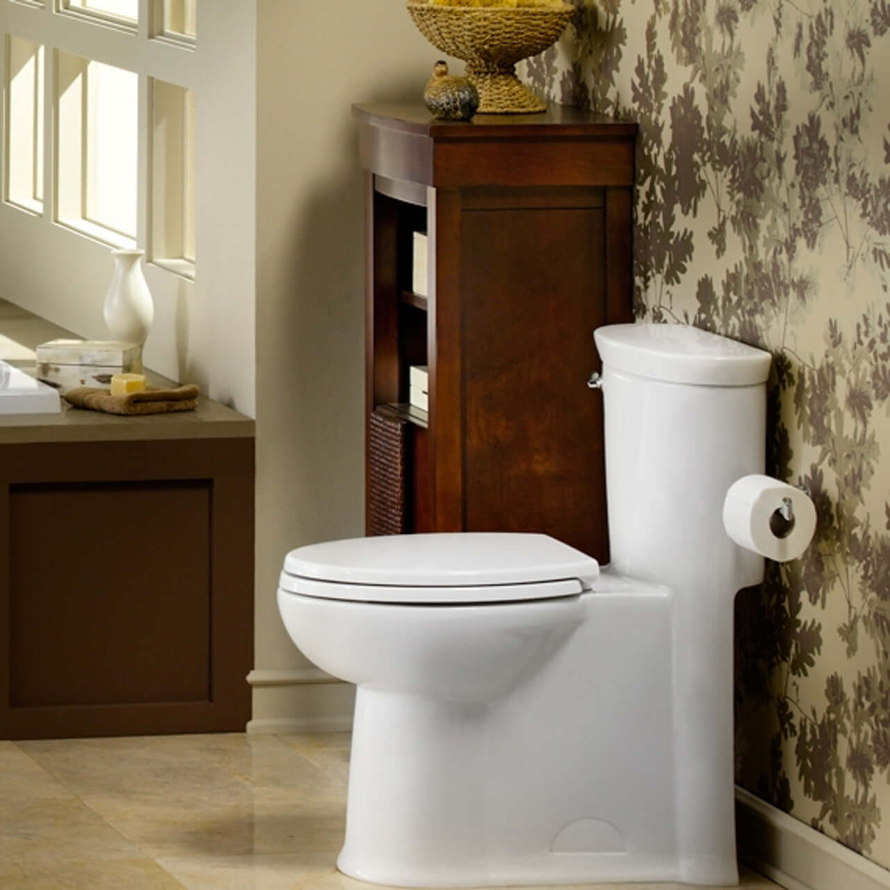 Tropic One-Piece Toilet by American Standard, Chair Height (ADA), Elongated, High Efficiency Flush, EverClean Surface 2786128.020