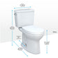 Drake Two-Piece Toilet by Toto, Universal Height (ADA), Elongated Bowl, Tornado Flush MS776124CEFG#01