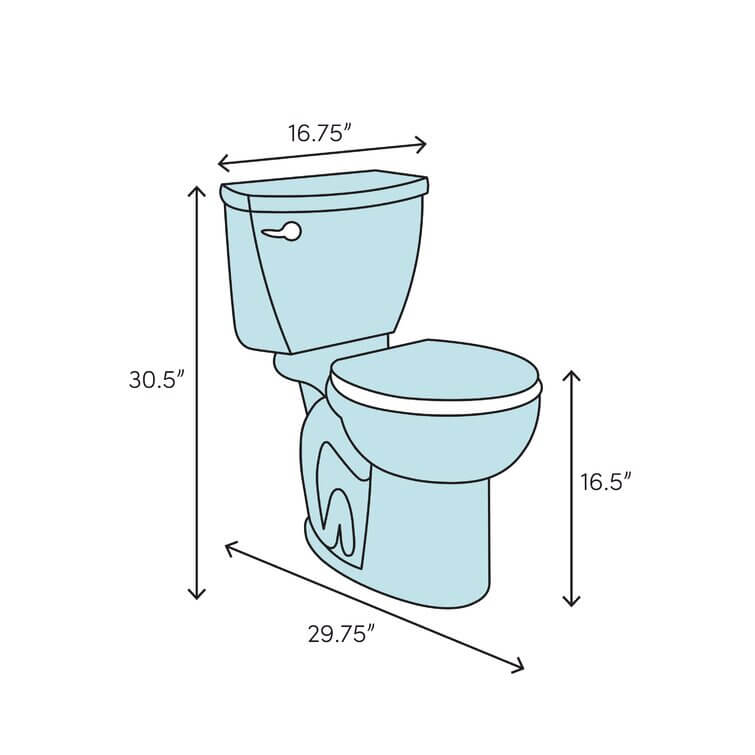 Tropic One-Piece Toilet by American Standard, Chair Height (ADA), Elongated, High Efficiency Flush, EverClean Surface 2786128.020