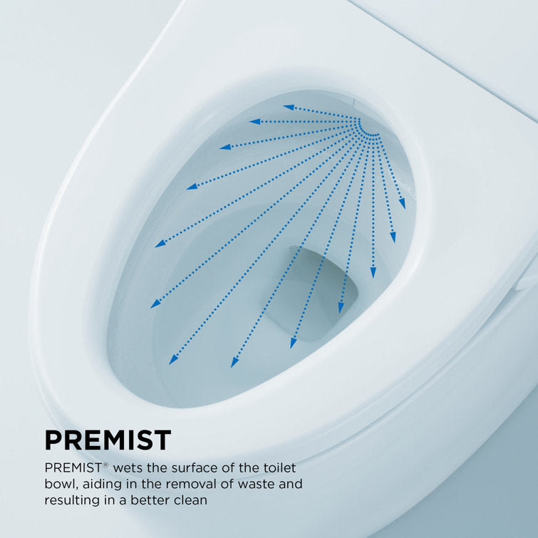 Aquia IV One-Piece Toilet by Toto, Universal Height (ADA),  Elongated Bowl, Dual Flush, with Washlet Bidet Capability MS646124CEMFG#01