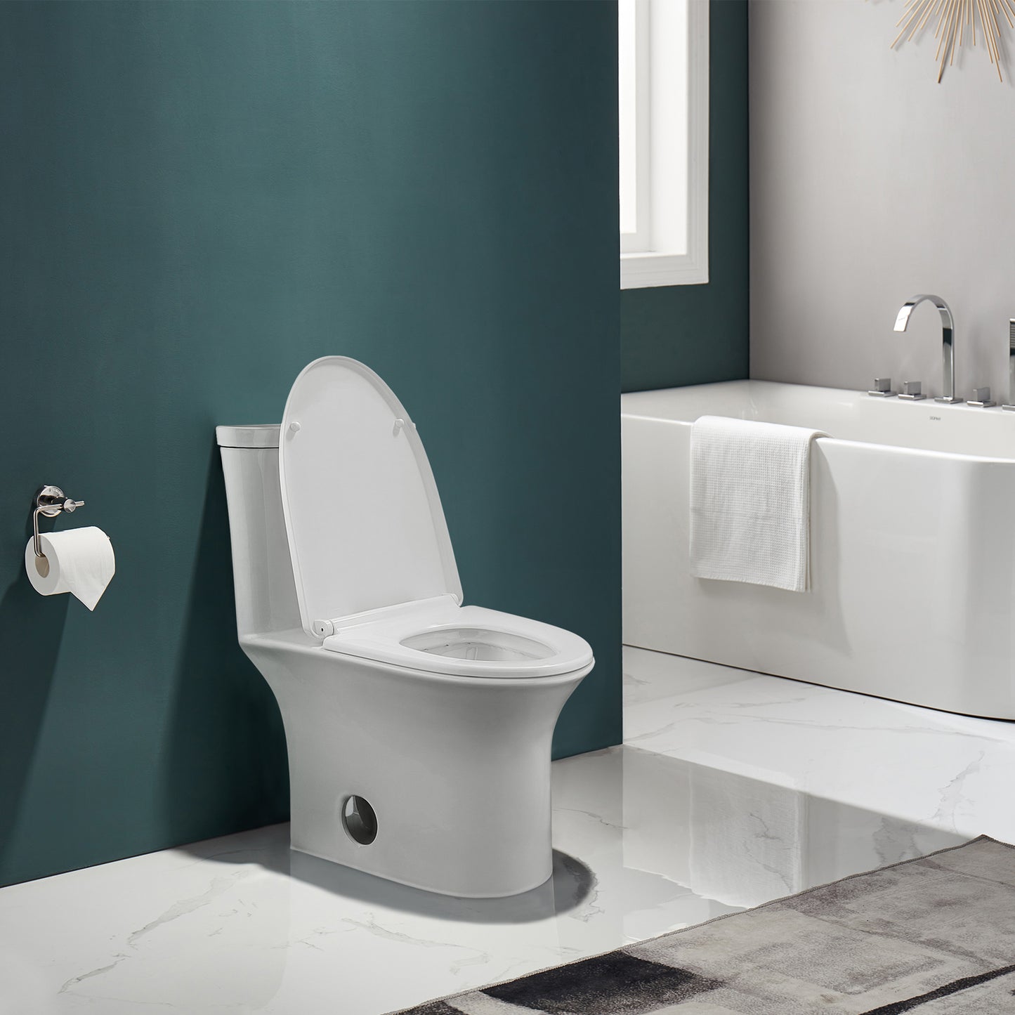 Veronoa One-Piece Toilet by Altair  Dual Flush, Elongated, Skirted T213