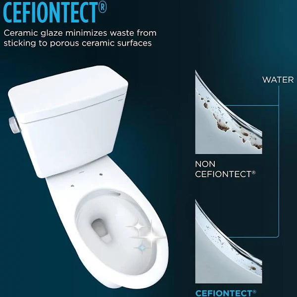 Legato One-Piece Toilet by Toto, Universal Height (ADA), Elongated Bowl, Tornado Flush, with Washlet Bidet Capability  MS624124CEFG#01